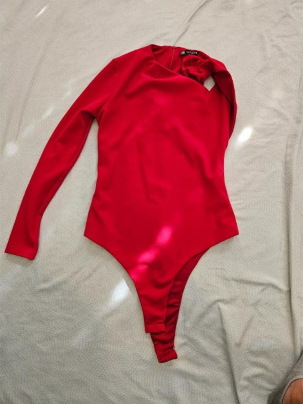 Bodysuit, Zara, S, Red One-sleeve